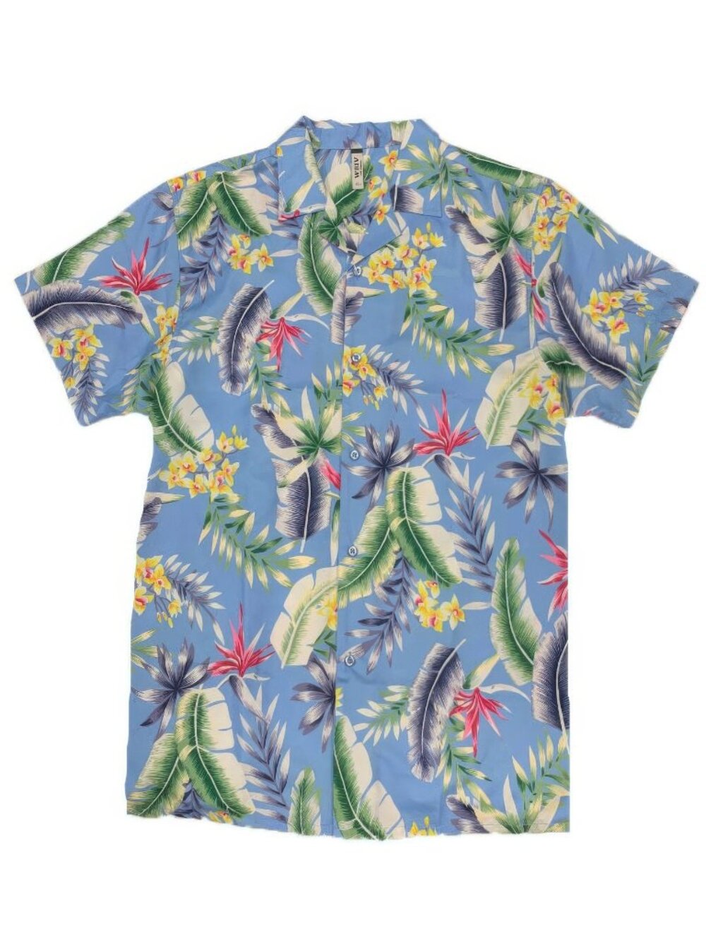 Weiv Mens Short Sleeve Floral Button Down Shirt